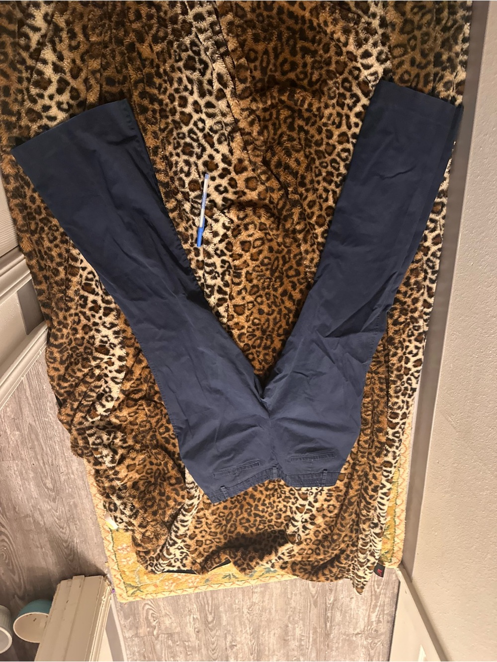 Victoria's Secret Dark Navy Straight-Leg Pants